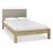 Turin Aged Oak Low Foot Upholstered Bed Frame