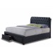 Valencia Charcoal Storage Bed Frame