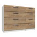 Waterford White And Oak 8 Drawer Chest