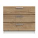 Waterford Oak And White 3 Drawer Chest