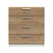 Waterford Oak And White 4 Drawer Chest