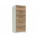 Waterford Oak And White 5 Drawer Tallboy