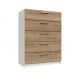 Waterford Oak And White 5 Drawer Chest