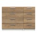 Waterford White And Oak 8 Drawer Chest