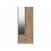 Waterford Oak And White Mirror Combi Robe