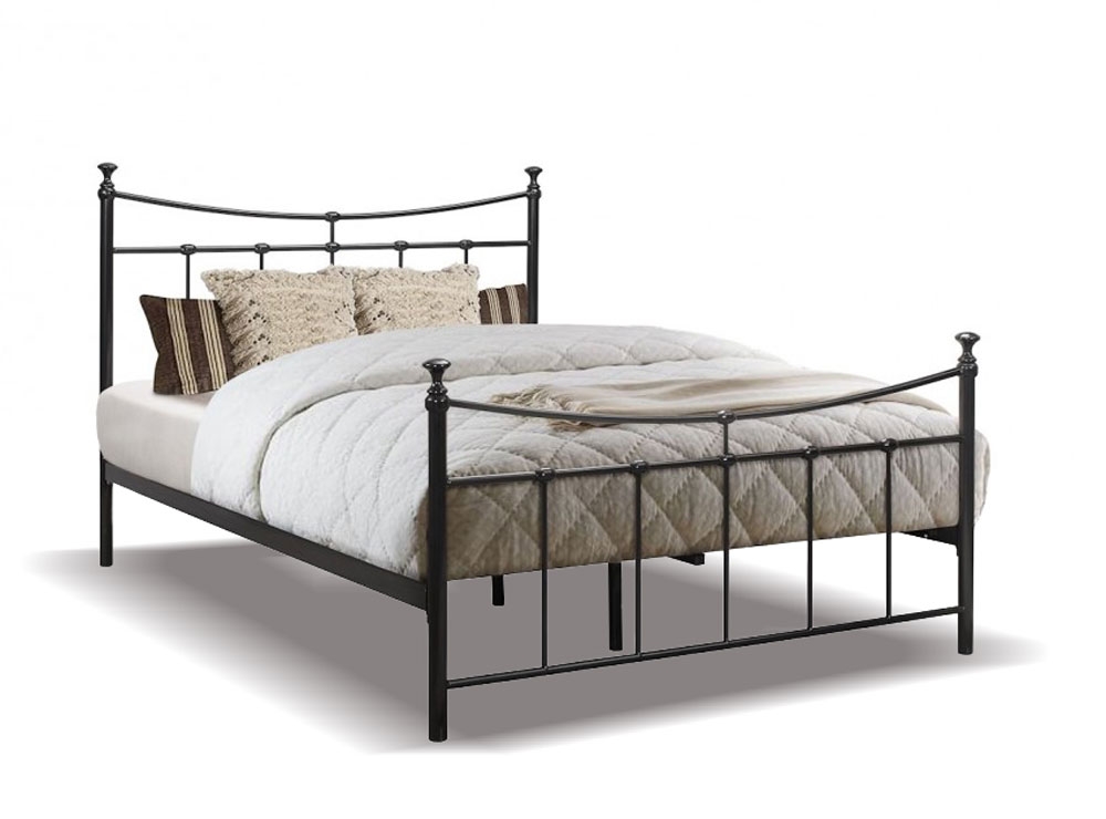 Emily Black Three Quarter (3/4) Bed Frame Three Quarter Bed Frames