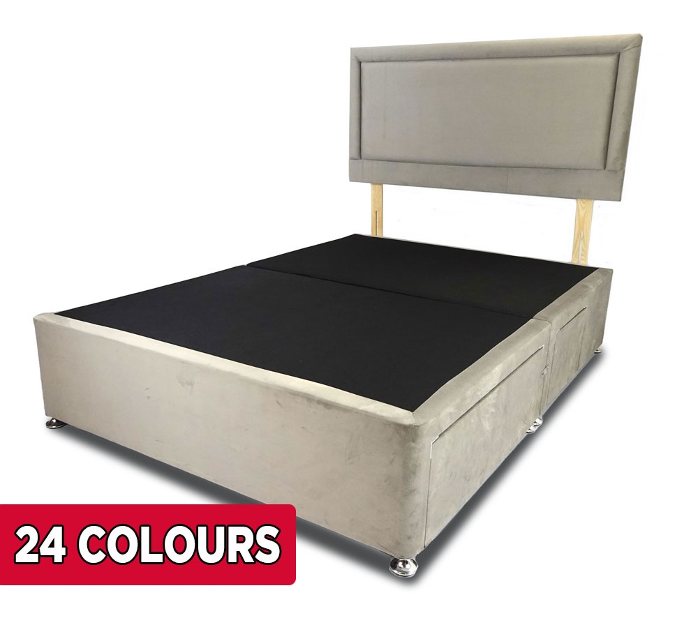 Romantic Charlie Super King Size Divan Bed Base And Headboard - Super ...