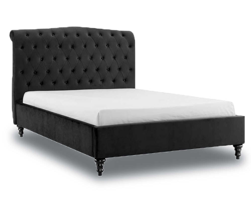Rosemary Black Super King Size Bed Frame