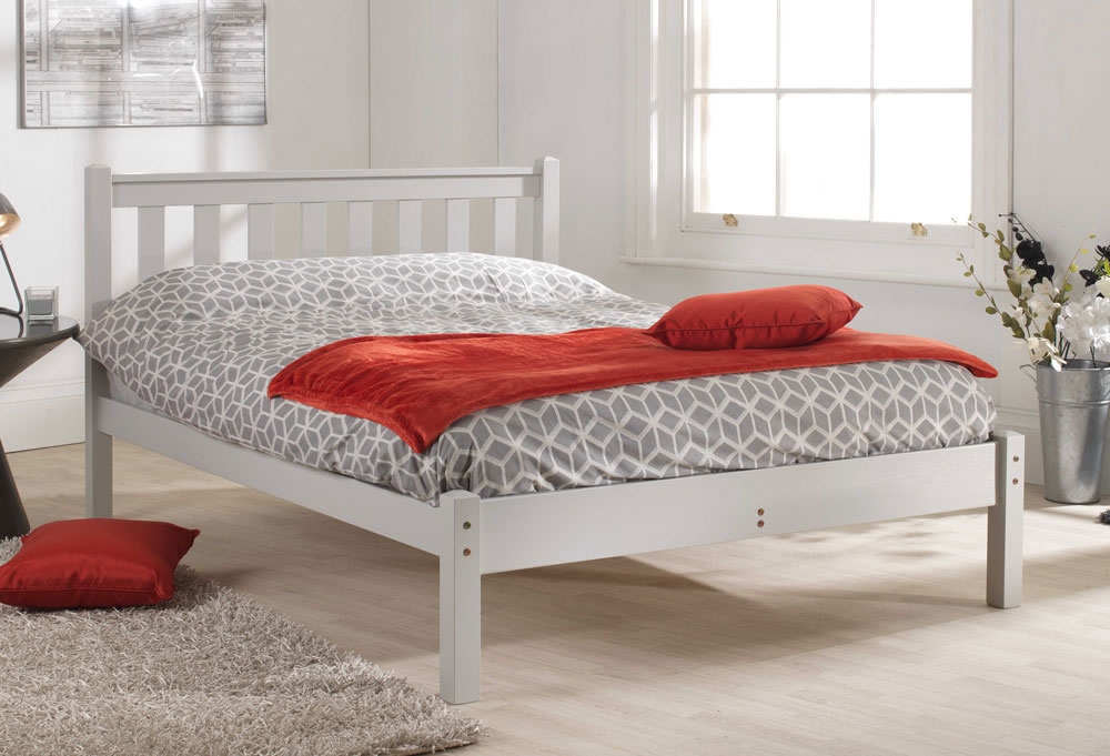 Shaker Grey Low Foot Three Quarter (3/4) Bed Frame Three Quarter Bed Frames Bed Frames