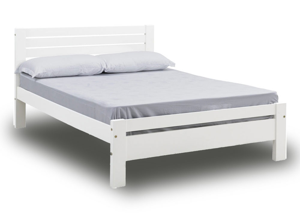 Tolandro White Double Bed Frame Double Bed Frames Bed Frames